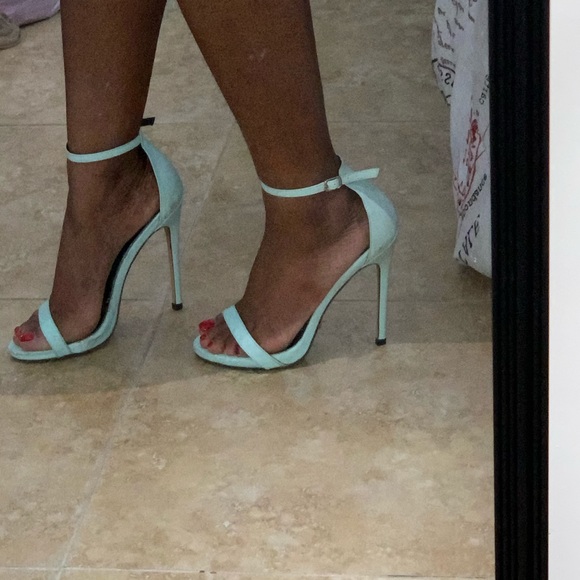 Mint blue single strapped heels❤️ - Picture 2 of 3